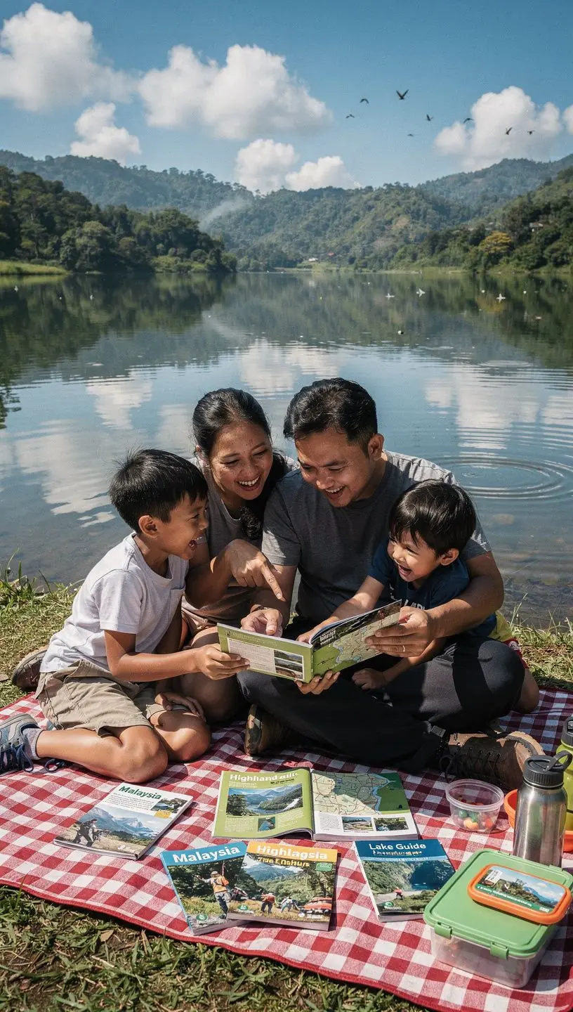 An inviting display of guidebooks and maps on a wooden table, ready for exploration.