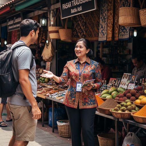 An aerial view of the Malaysian rainforest illustrated in an adventure guide.